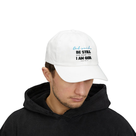 Be Still and Know Dad Cap | Christian Baseball Hat | Faith-Based Apparel