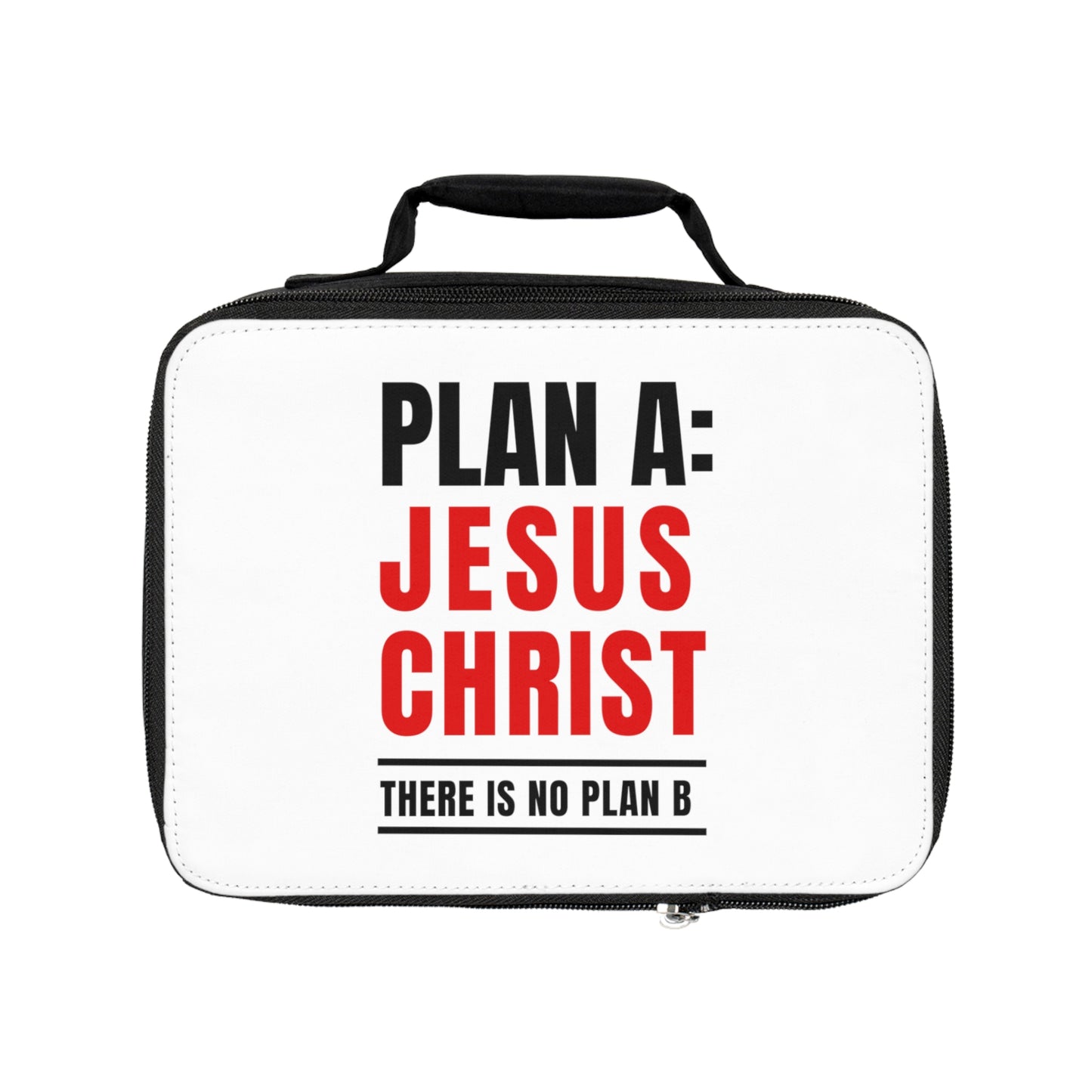 Divine Nourishment Lunch Bag: 'Plan A: Jesus Christ. There is No Plan B' Insulated Lunch Bag - Faithful Fuel on the Go