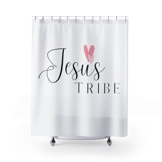 Bathed in Faith: Jesus Tribe Shower Curtain